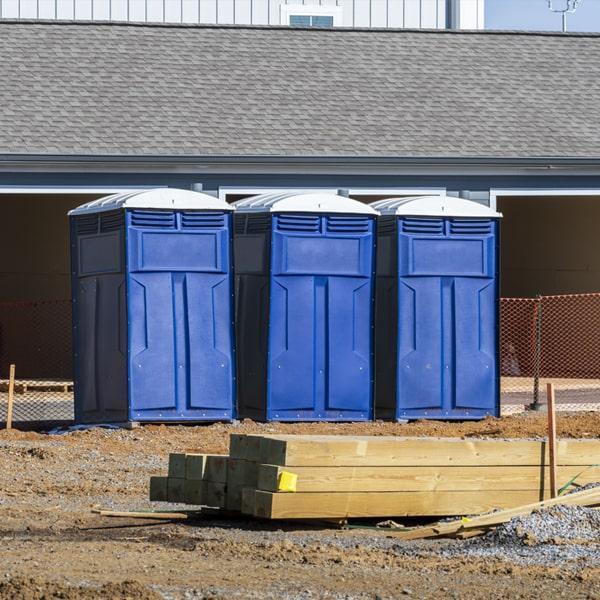 job site porta potties offers delivery and pickup services for all of our portable toilets